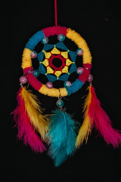 Mr.SkullyPop 純手工捕夢網 Handmade Dreamcatcher-【毛絨-童趣】