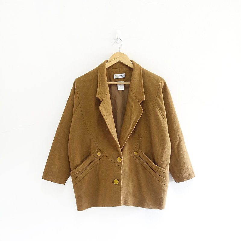 │Slowly│ retro styling. Earth - vintage jacket │ vintage. Vintage - เสื้อแจ็คเก็ต - วัสดุอื่นๆ สีนำ้ตาล