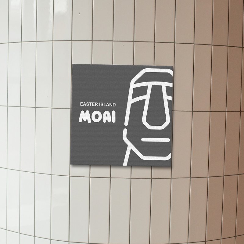 [Frameless Picture] Moai | Home life, paintings, birthday gifts, decoration - Posters - Paper 