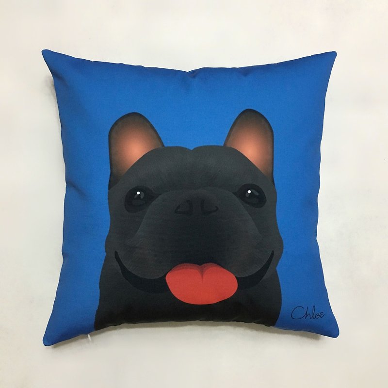 Wang Hao Big Pillow - Black Law - Pillows & Cushions - Polyester Blue
