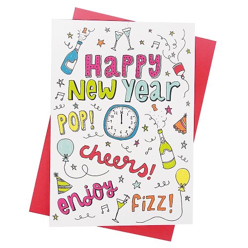 205剪刀石頭紙 祝你有個最棒的一年 耶誕卡片【Hallmark-卡片 New Year系列】