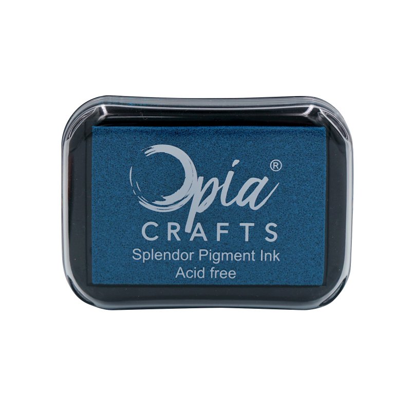 OPIA quick-drying oil-based stamp pad. Dark blue - Stamps & Stamp Pads - Pigment Blue