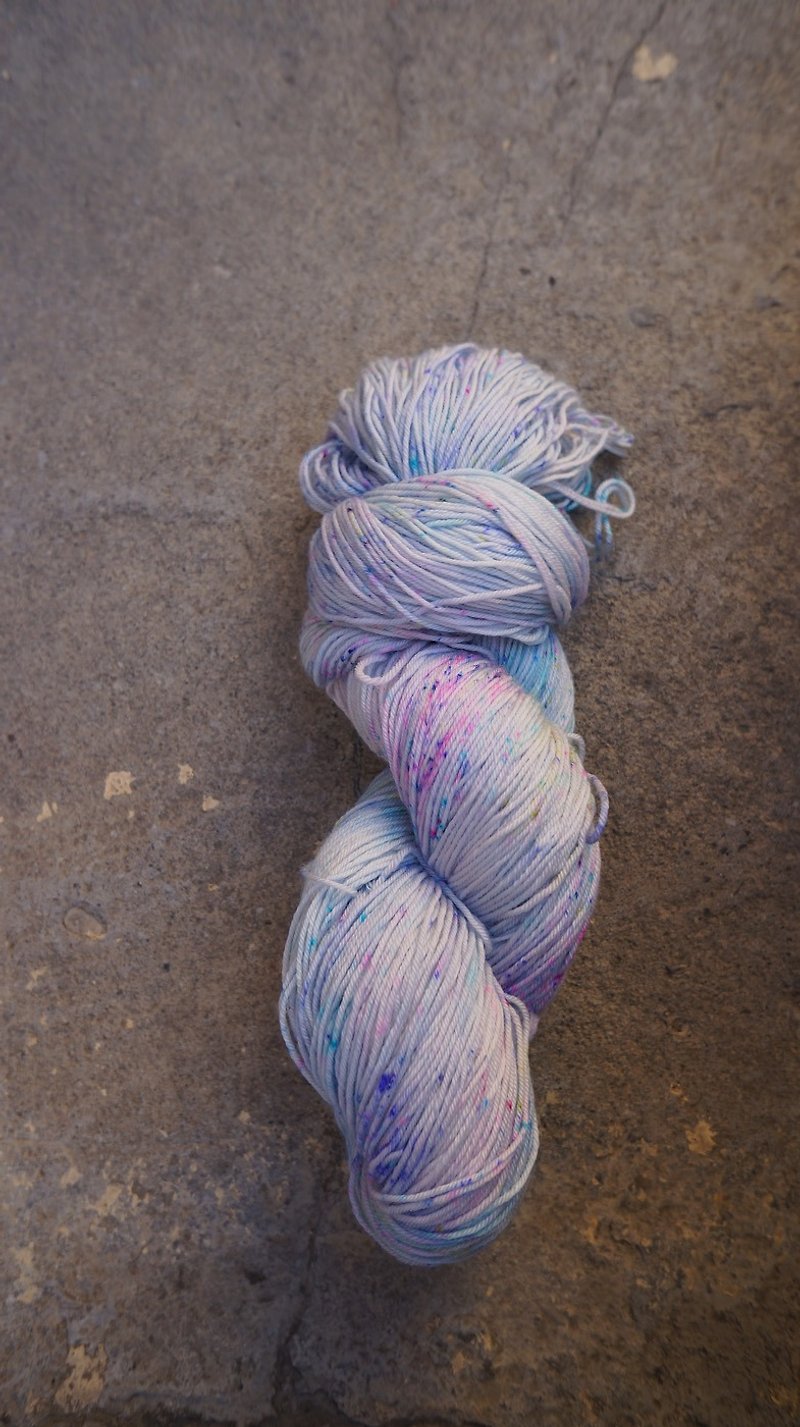 Hand dyed the line. Blue elf. 150 gram weight version - Knitting, Embroidery, Felted Wool & Sewing - Wool 