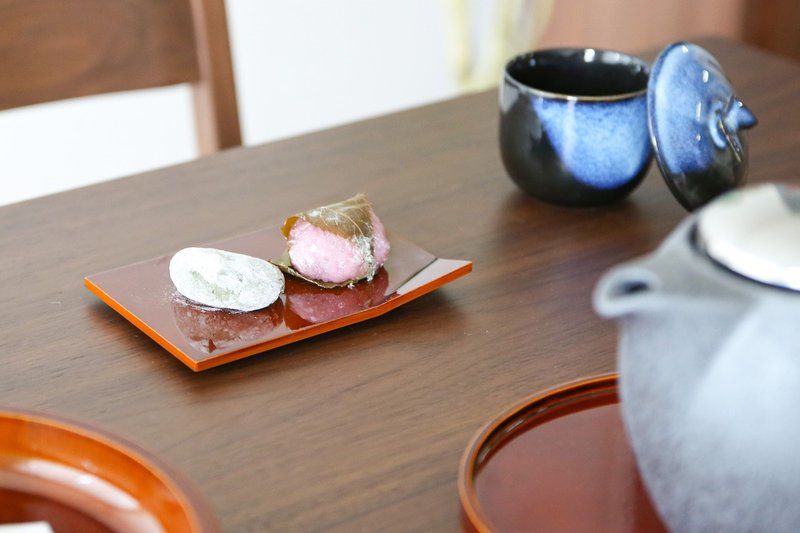 Motoda Lacquerware Square Individual Plates, Set of 5 - Small Plates & Saucers - Wood Brown