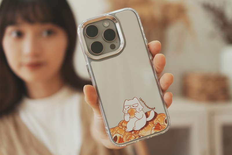 I just love breads mirror phone case - เคส/ซองมือถือ - พลาสติก สีใส