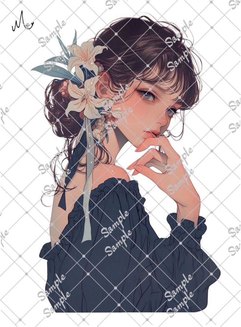 オリジナル人物ステッカー - 貼紙 - 紙 