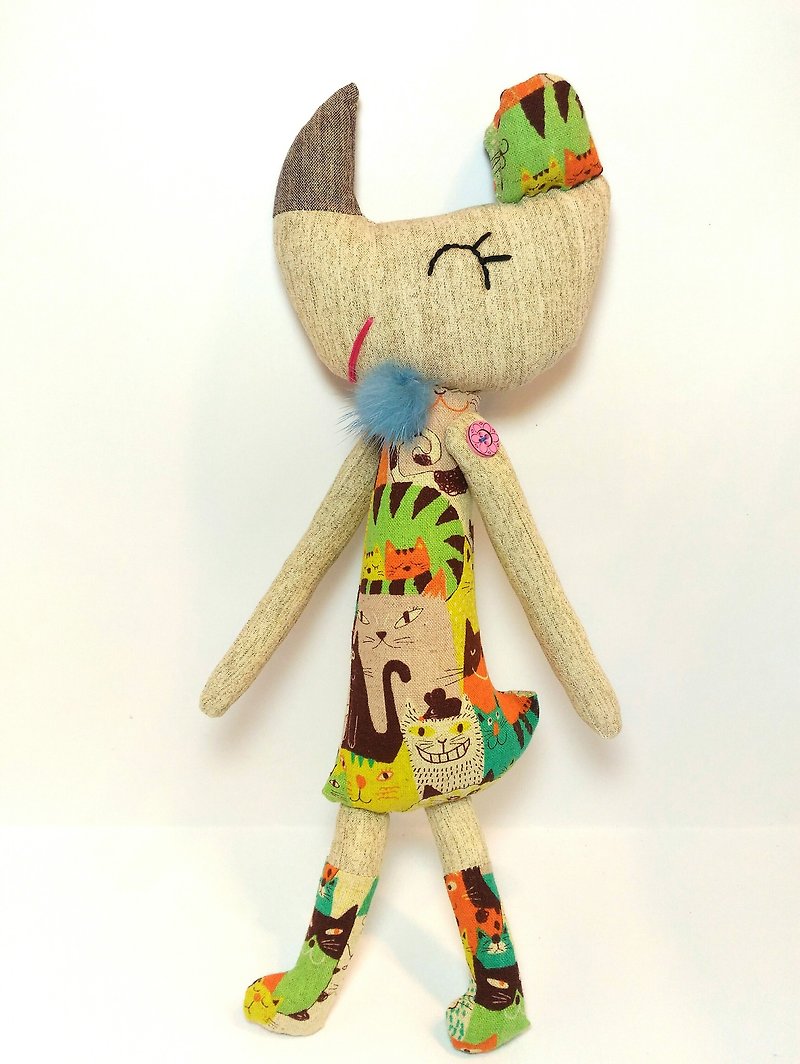 Mia Healing Series Cute Baby~Handmade Doll - ตุ๊กตา - ผ้าฝ้าย/ผ้าลินิน 