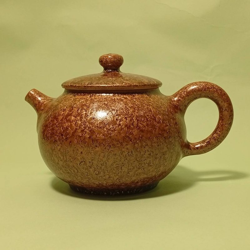 金絲楠木釉手拉壺 - 茶壺/茶杯/茶具 - 瓷 金色