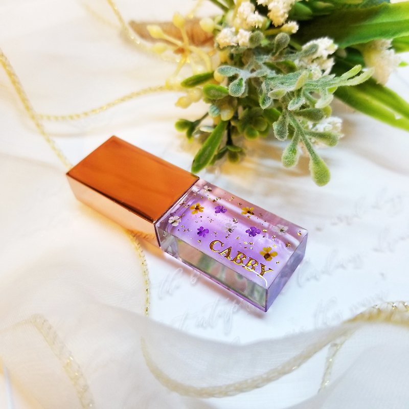 [Main Picture-Purple] Customized Personal Name Flash Drive USB Birthday Gift Memories Wedding Return Gift - USB Flash Drives - Other Materials 