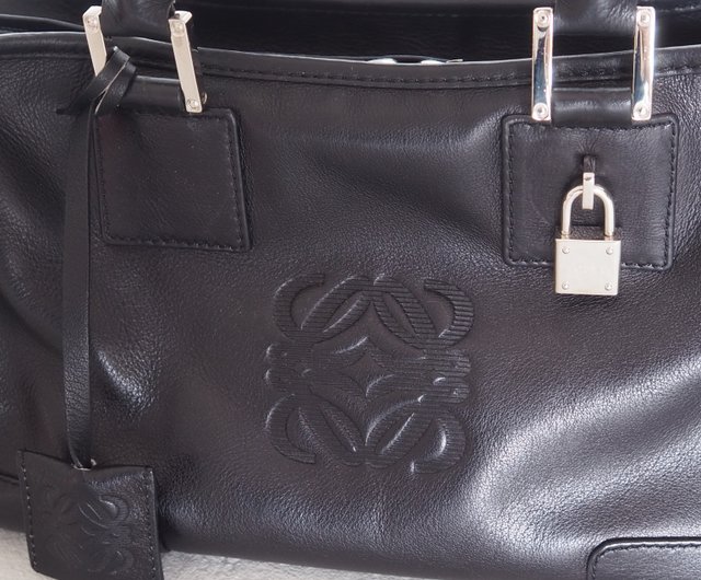 LOEWE ロエベ アマソナ 28 ボストンバッグ ブラック レザー