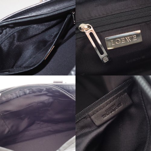 LOEWE ロエベ アマソナ 28 ボストンバッグ ブラック レザー LOEWE ロエベ アマソナ 28 ボストンバッグ ブラック レザー