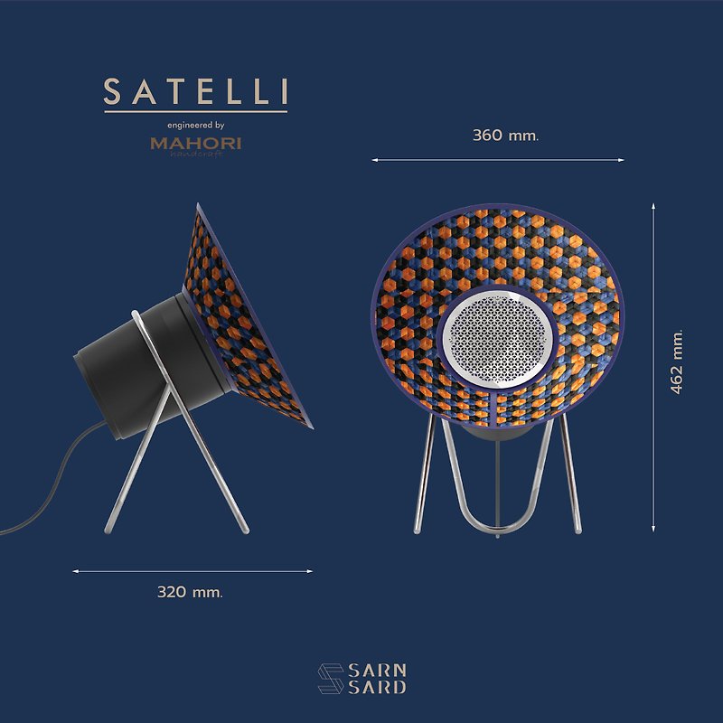 SATELLI-手作りスピーカー - スピーカー - サステナブル素材 