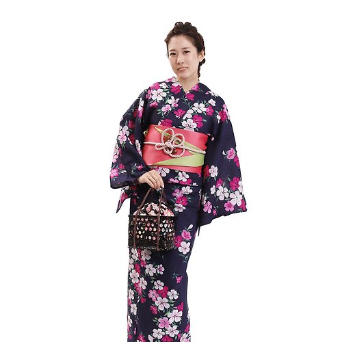 fuukakimono 日本 和服 女性 浴衣 腰封 2件組 F Size x25-114 yukata