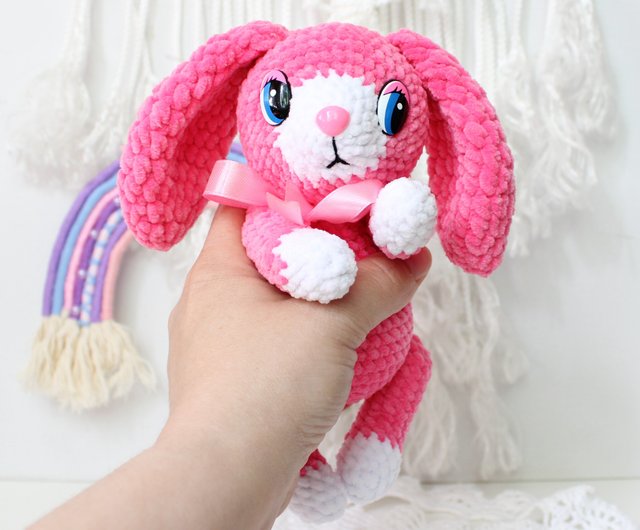 デジタル】ウサギのぬいぐるみかぎ針編みパターン PDF (英語) ウサギの