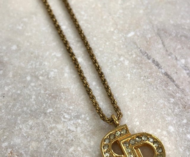 ◇クリスチャンディオール ◇アイコン/ネックレス/ゴールド/ブランド 日本直送 名牌中古包 】Christian Dior クリスチャン ディオール