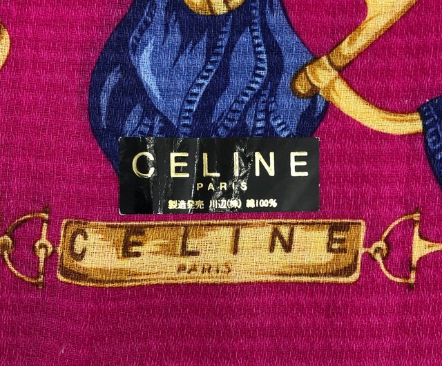 CELINE セリーヌ ヴィンテージ ハンカチ スカーフ ハンカチーフ