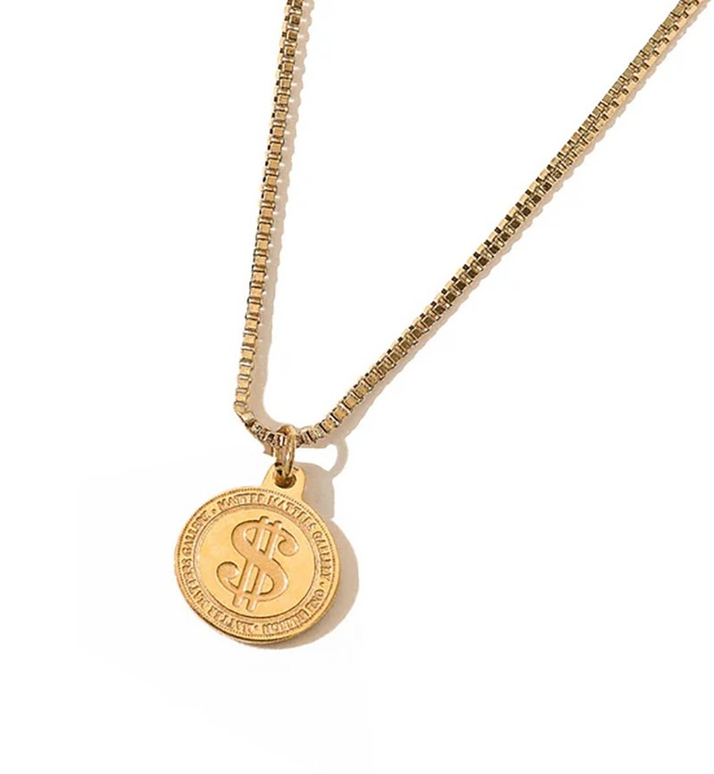 One Billion Coin Necklace • Gold - สร้อยคอ - สแตนเลส สีทอง