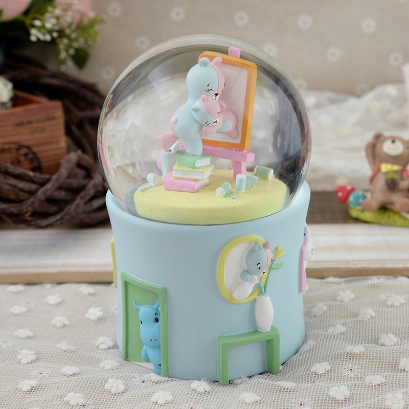 Adorable Series-Memories Crystal Ball Music Bell Valentine's Day Birthday Gift Relief Healing Home Decoration - ของวางตกแต่ง - แก้ว 