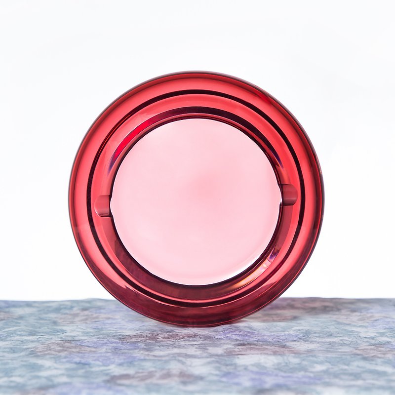 栖仙SECHASION OF SAGE / Carmine Ashtray - Items for Display - Glass Red