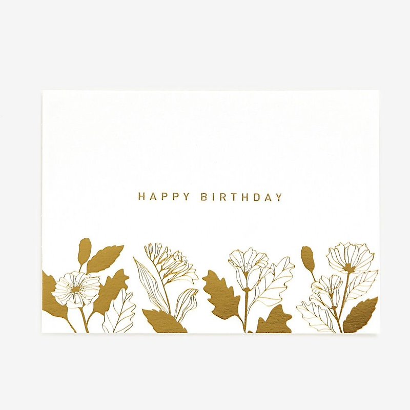 Dailylike classic moment postcard card V2-03 happy birthday, E2D27331 - Cards & Postcards - Paper Gold