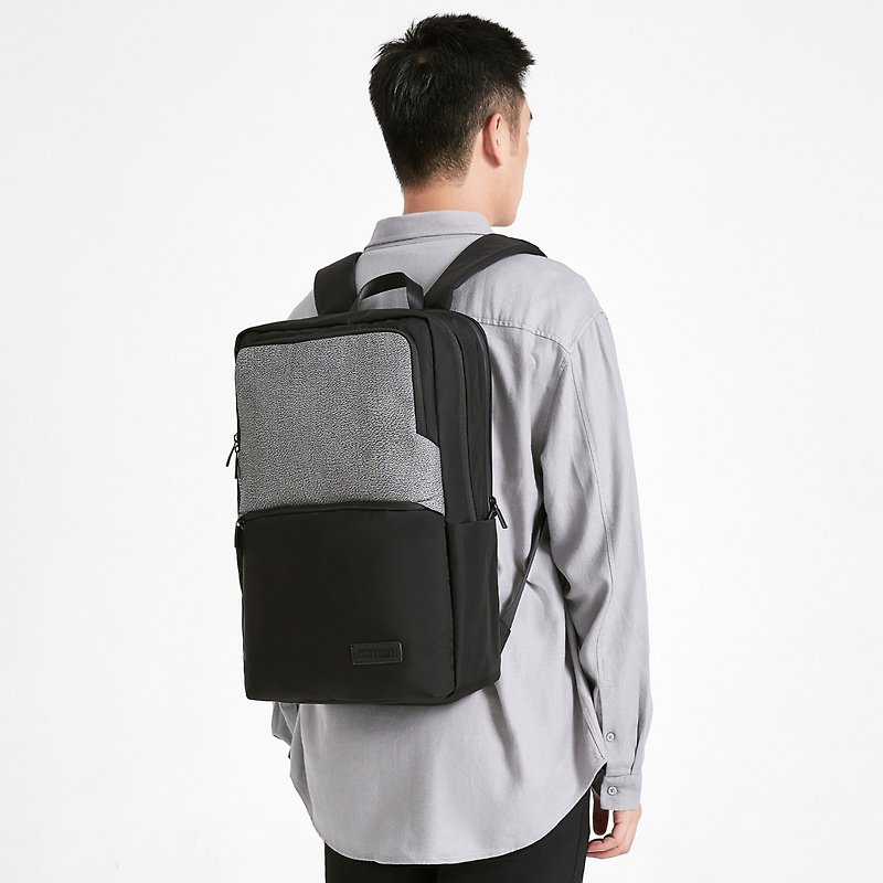 Business Casual Waterproof Laptop Backpack/Commuter Bag/School Bag Champ - Anti-cut Version - กระเป๋าเป้สะพายหลัง - วัสดุกันนำ้ สีดำ