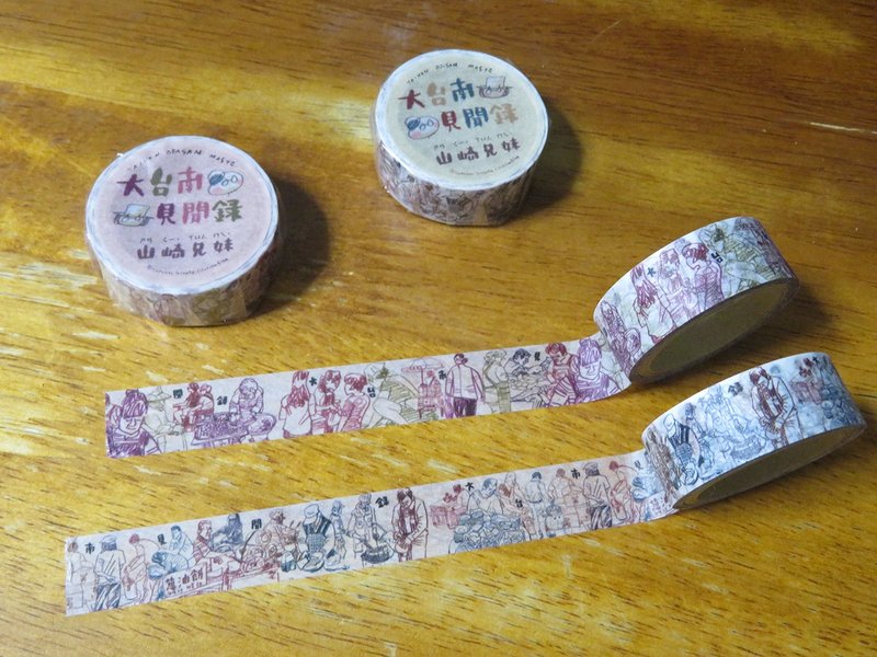 Set of 2 masking tape - Washi Tape - Paper 