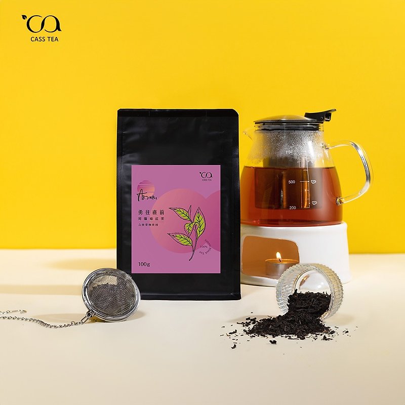 [User Bag Original Leaf Loose Tea] CASS TEA Go Forward Assam Black Tea 100g - ชา - วัสดุอื่นๆ สีเหลือง