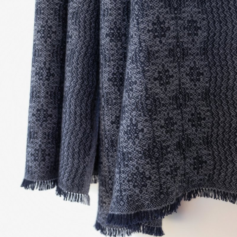 Cashmere 手織りカシミヤ100%ストール【澪華03】 - 圍巾/披肩 - 其他材質 灰色