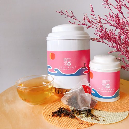 無藏茗茶 【無花不茶】經典原味茶-小葉種紅茶—3g三角茶包x10入 大圓罐裝
