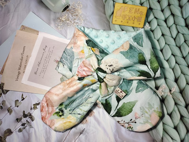 韓國薄棉布清新花園手作蝴蝶結圍脖-不分年齡圍脖-圍巾-脖圍-圍脖 - 圍巾/披肩 - 棉．麻 