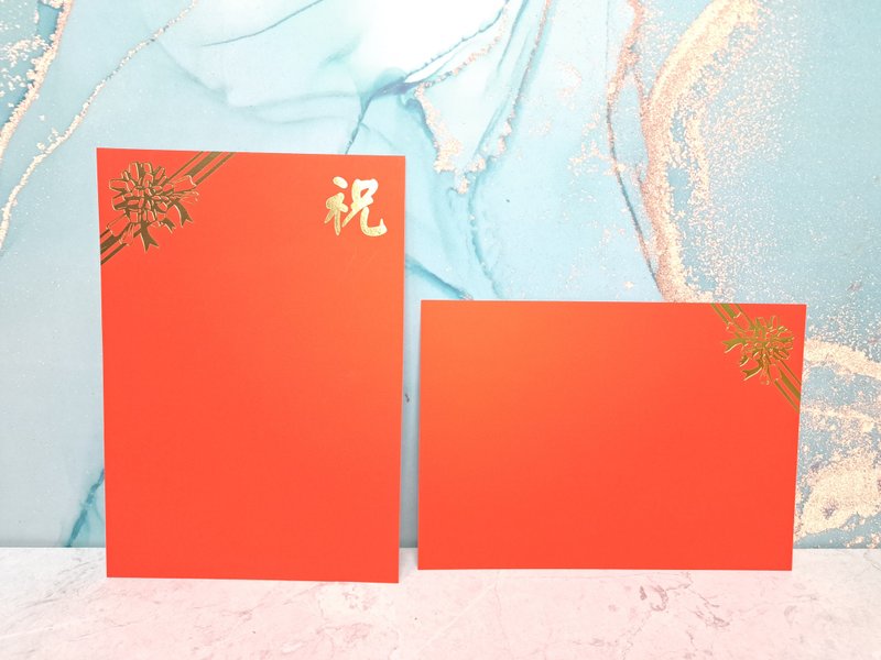 賀卡 現代小卡 傳統紅賀卡 名片卡 祝賀小卡 萬用卡 - 卡片/明信片 - 紙 多色