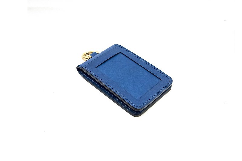 Folding Identification Card | Leather Custom | Custom Typing | ID Case | With Lanyard | - ID & Badge Holders - Genuine Leather 