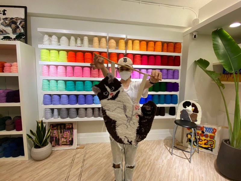 Founder's Birthday Celebration Extended - Taipei Handmade Rug Course 60*60cm - Cultural Coupons Accepted - Knitting / Felted Wool / Cloth - Other Materials 