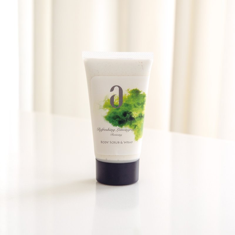 Body Scrub - Refreshing Lemongrass - Body Wrap 75ml  - ครีมอาบน้ำ - วัสดุอื่นๆ สีเขียว