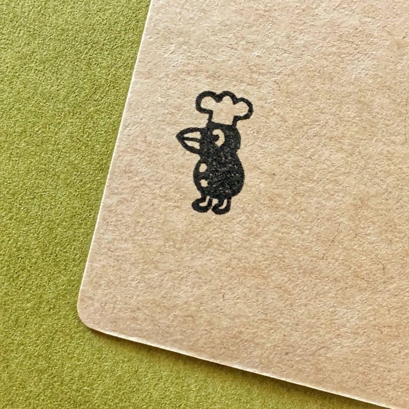 Bird cook・ rubber stamp・ 20mm series - ตราปั๊ม/สแตมป์/หมึก - ยาง ขาว