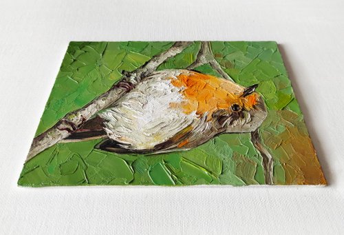 鳥の絵 / 鳥 / 鳥画 / 鳥絵 / 絵画 / 油絵 / オリジナル油絵