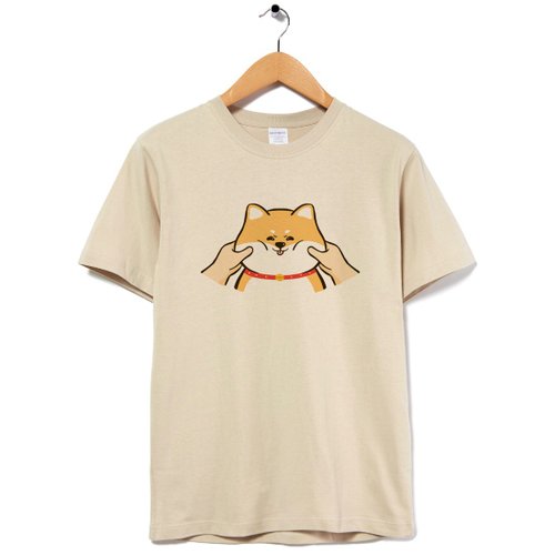 ネイビー 犬の顔刺繍 半袖Tシャツ トラ 刺繍 メンズ ポロシャツ 半袖 服 グッズ ネコ 犬 くま