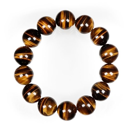 正佳珠寶 Gemsrich Jewelry 【正佳珠寶】黃虎眼 頂級雙眼虎眼石 16mm 黃虎眼手珠