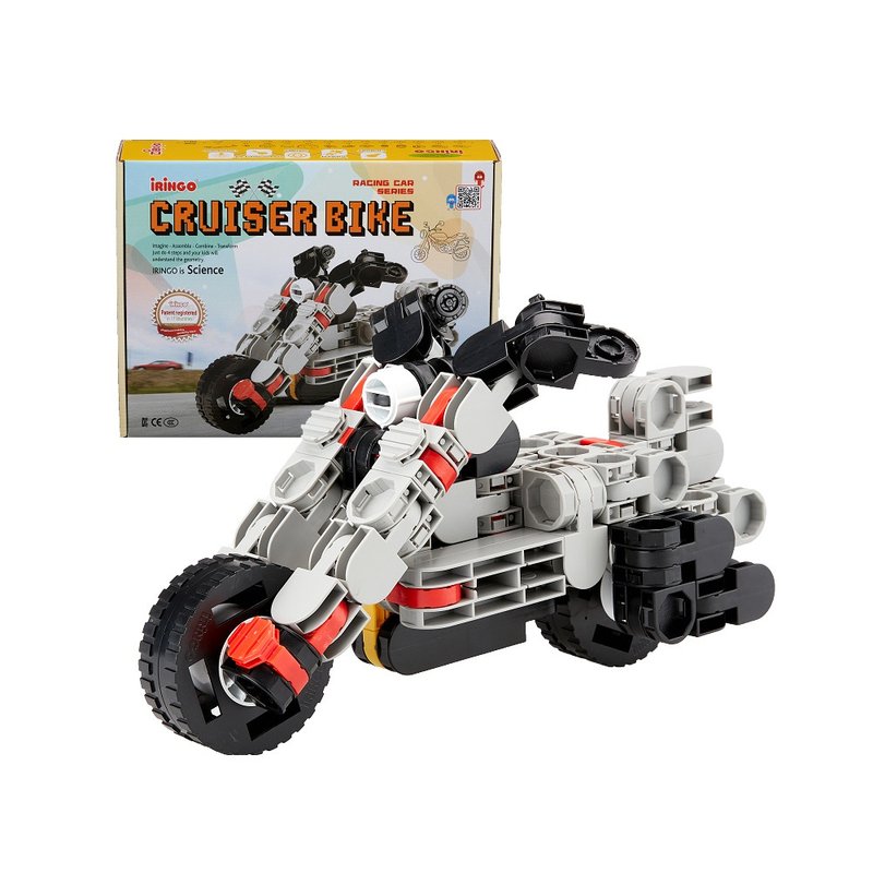 韓國iRingo 百變創意3D積木-車輛系列(拉風重機) - 寶寶/兒童玩具/玩偶 - 塑膠 多色