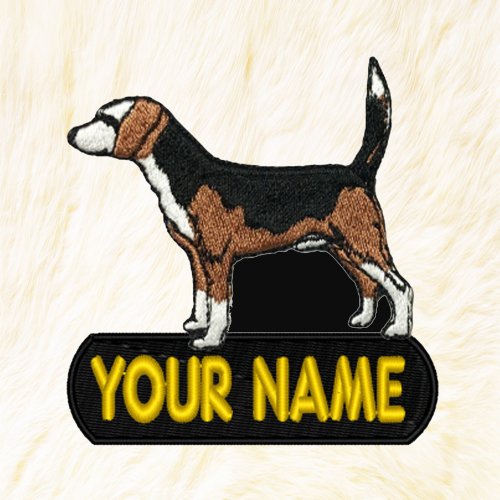 24PlanetsStudio Beagle Personalized Iron on Patch Your Name Your Text Buy 3 Get 1 Free