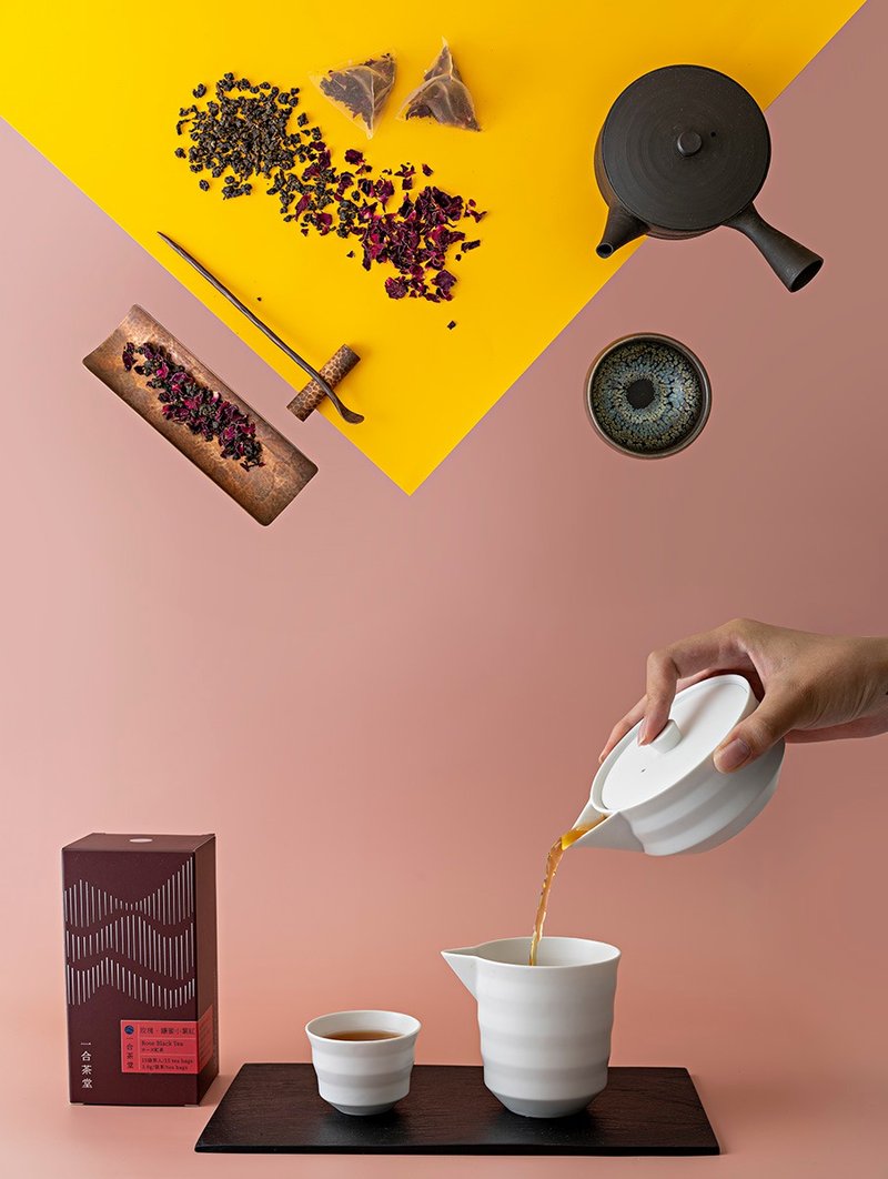 【台灣茶葉】紅茶袋茶/玫瑰紅茶/玫瑰鑲蜜小葉紅 - 茶葉/茶包/水果茶 - 植物．花 紅色