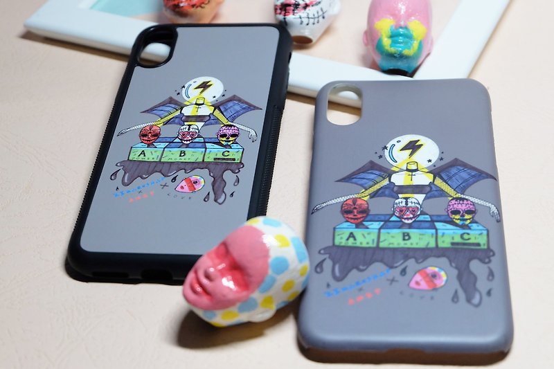 Dark Skull Witch choices original illustrations iphonecase/ order production - Other - Other Materials Yellow