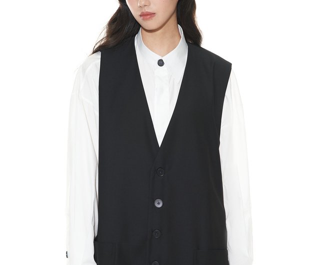 Womens long deals waistcoat jacket