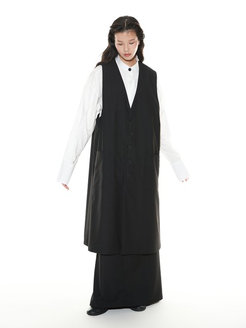 ＡCＵＯＤＴactical Ｌong Ｖest Long vest jacket for men and women in autumn and winter