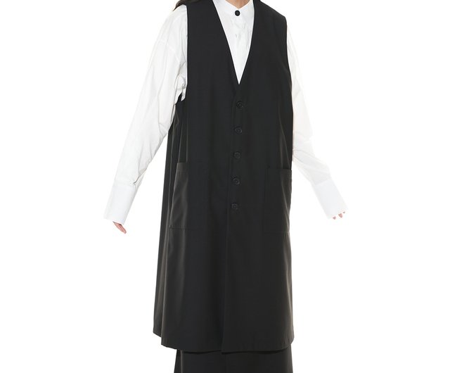 ＡCＵＯＤＴactical Ｌong Ｖest Long vest jacket for men and women in autumn and winter