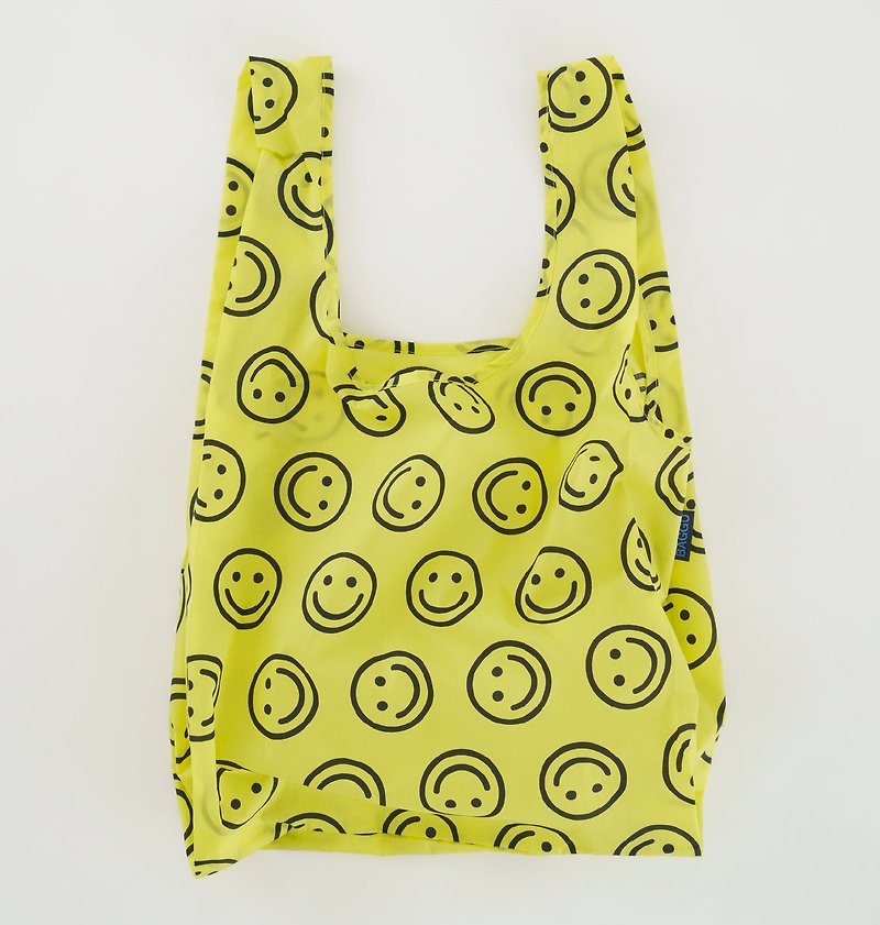 [Replenishment] BAGGU Eco-friendly Storage Shopping Bag-Golden Smile - Handbags & Totes - Waterproof Material Yellow
