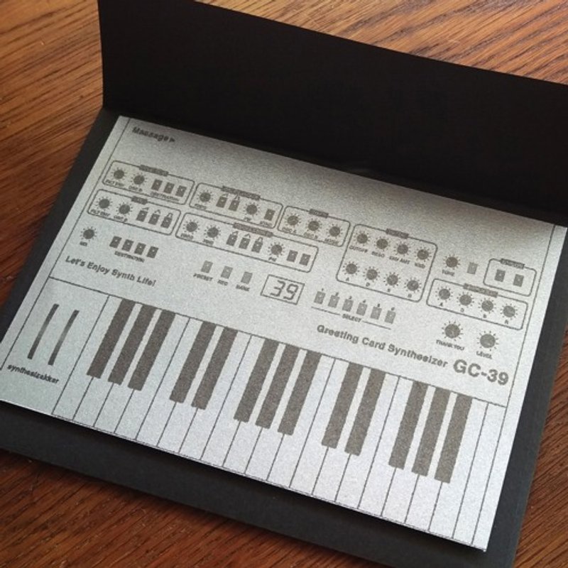 [Letter set] Synthesizer set / GC-39 Silver - Cards & Postcards - Paper 