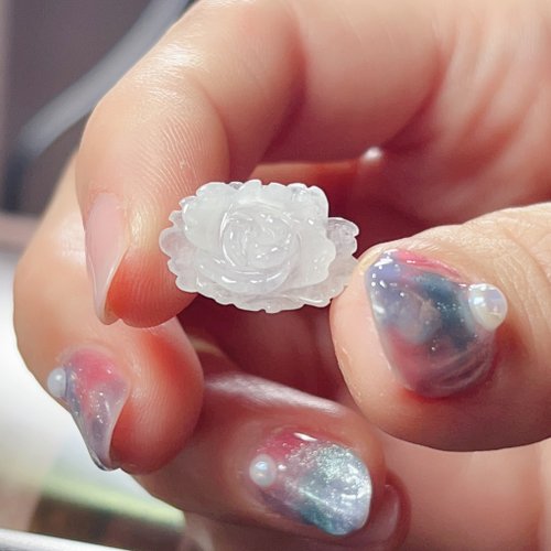 瓔珞翡翠 冰種翡翠牡丹花 | 天然緬甸A貨翡翠 | 送禮