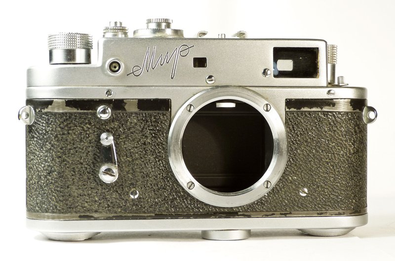 Mir USSR 35 mm rangefinder film camera body M39 LTM mount KMZ type B late - 相機/拍立得/底片相機 - 其他金屬 銀色