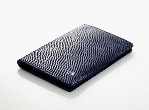 La Fede Leather 【La Fede】植鞣-RFID防盜護照夾 海軍藍